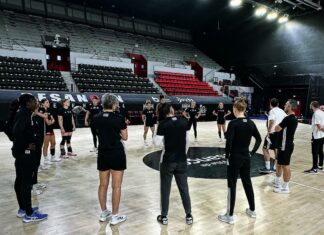 entrainement des joueuses de l'ESBF