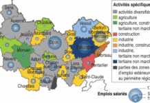 carte Bourgogne Franche-Comté
