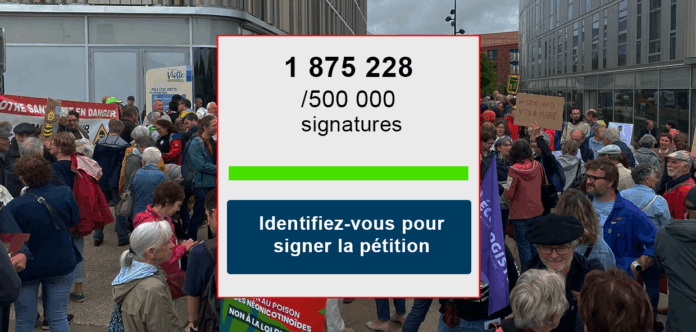 nombre de signatures pétition de la loi Duplomb