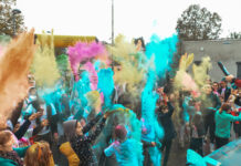 départ de la Color Saône
