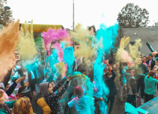 départ de la Color Saône