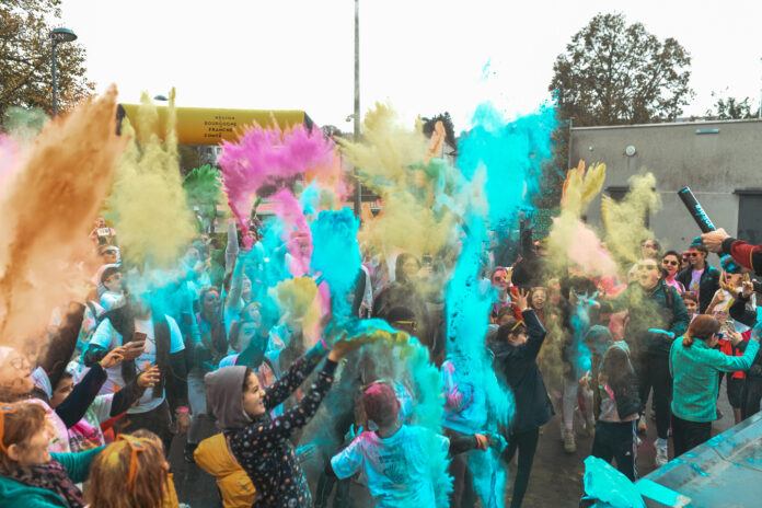 départ de la Color Saône