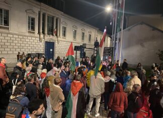 Besançon. Nouvelle tentative et nouveau retrait du drapeau palestinien à Besançon