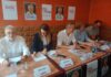 Joël Monti (CAP21), Amandine Rapenne (CAP21), Jean-Sébastien Leuba (PS), Frédérique Baehr (Place Publique) et Gilles Vieille-Marchiset (Place Publique)