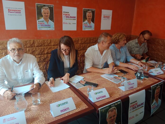 Besançon. Liste Jean-Sébastien Leuba PS