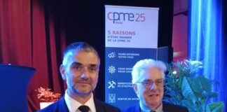 David Sauvan Président de la CPME25 et Hubert Tassy Directeur de la Saline royale