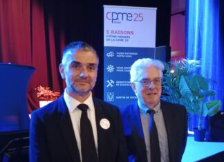 David Sauvan Président de la CPME25 et Hubert Tassy Directeur de la Saline royale