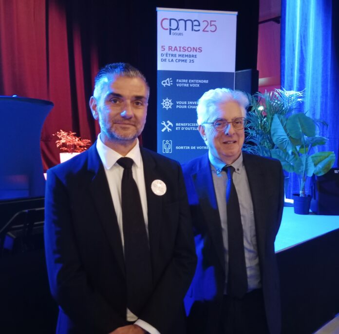 David Sauvan Président de la CPME25 et Hubert Tassy Directeur de la Saline royale