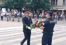 Rémi Bastille Préfet du Doubs, rendant hommage aux femmes et hommes ayant libéré Besançon le 8 septembre 1944
