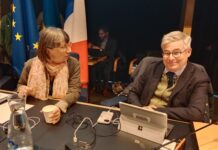 Anne Vignot Présidente de Grand Besançon Métropole et Nicolas Bodin vice-président en charge de l'économie