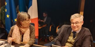 Anne Vignot Présidente de Grand Besançon Métropole et Nicolas Bodin vice-président en charge de l'économie