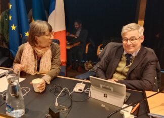 Anne Vignot Présidente de Grand Besançon Métropole et Nicolas Bodin vice-président en charge de l'économie