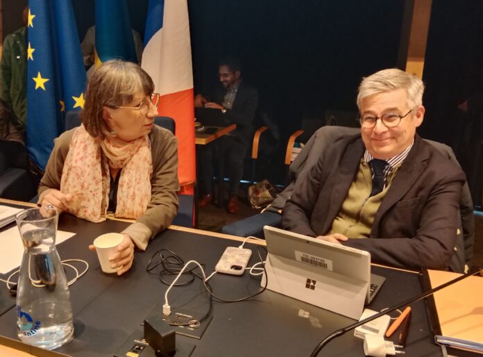 Anne Vignot Présidente de Grand Besançon Métropole et Nicolas Bodin vice-président en charge de l'économie