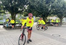 cycliste de La Ronde de l’Espoir