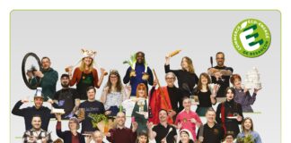 Besançon. Les commerçants, moteurs de la transition écologique ? une partie des 130 commerçants du réseau "commerce éco-engagé" de Besançon