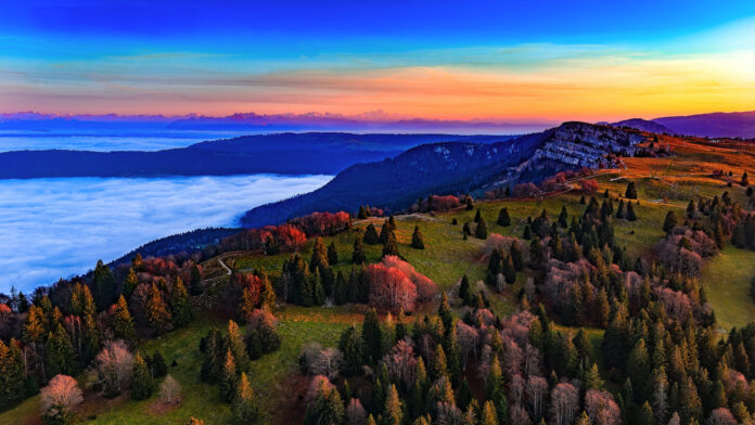 paysage du site du Mont d'Or