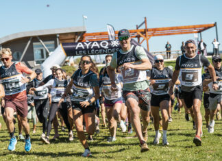 Les participants, lors de l'épreuve de la poursuite des légendes