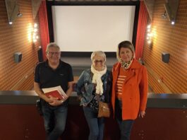 Valdahon. Le bénévolat fait son cinéma Pascal Longin, Chantal Devillers et Karine Raspaud