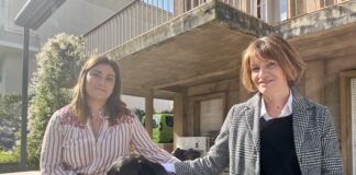 Justine Béliard et Carine Menigoz en compagnie de Sony