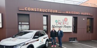 Romain Coppola dirigeant du groupe Coppola et Guy Quenet directeur général de Maisons Happy