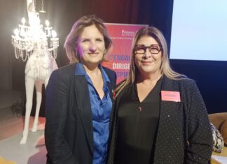Patricia Vialle, Présidente nationale du réseau "Femmes du Medef" et Valérie Thibaut, Présidente de "Femmes du Medef Territoires francs-comtois"