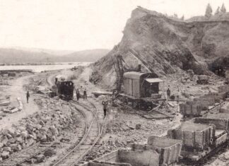 photographie retraçant les travaux du remblai