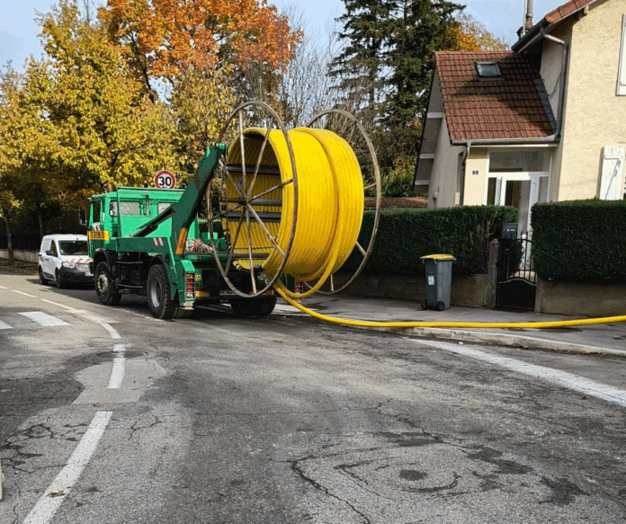 uyaux gaz en polyéthylène enrubannée