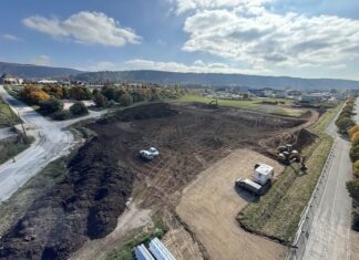 Grand Pontarlier. Le centre aquatique s’appellera “Aqua Ô Doubs” centre aquatique en construction