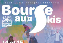 Besançon. Bourse aux skis : du bon matériel à petit prix au gymnase des Torcols affiche de la bourse au ski