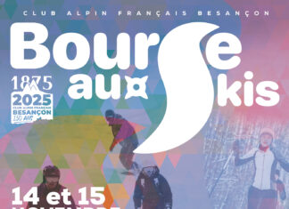 Besançon. Bourse aux skis : du bon matériel à petit prix au gymnase des Torcols affiche de la bourse au ski