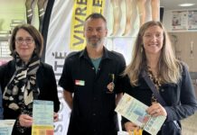 Doubs. Sécurité routière : sensibilisation aux dangers liés à la prise de médicaments dans les pharmacies Nathalie Valleix, Olivier Tissot et Jennifer Rousselle