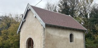 Grand Besançon. À Pirey, les aménagements urbains s’enchaînent La chapelle Notre-Dame du Refuge à Pirey