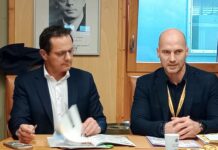 Jérôme Durain Président de la région BFC et Arnaud Marthey Président de l'Agence économique régionale