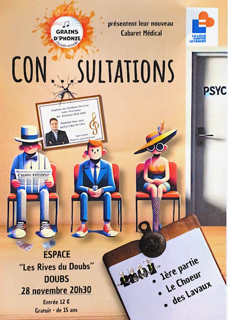 concert ligue contre le cancer Affiche Grains d’Phonie