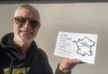 Frédéric Parise avec son livre