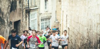 Les jeunes coureurs du cross académique
