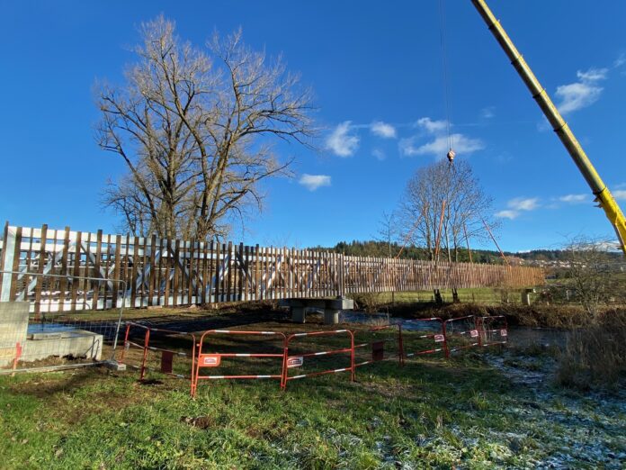 Travaux de la passerelle