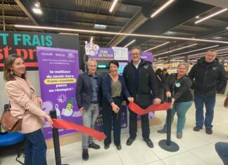 Point de collecte au supermarché Leclerc à Houtaud