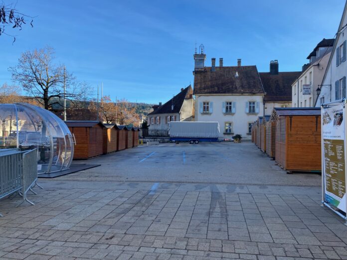 Place Cretin marché de Noel place Cretin à Pontarlier