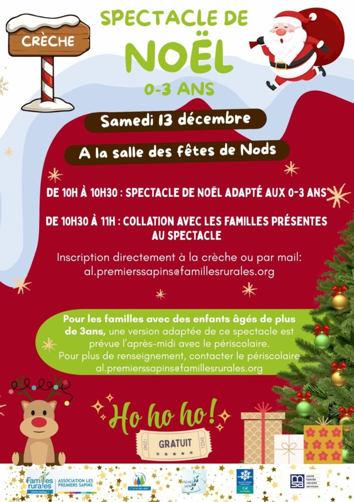 Spectacle Noël tout-petits Nods