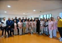 personnel médical, joueurs et staff du FC Sochaux Montbéliard