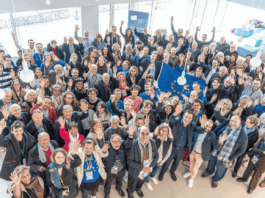 Jean-Marie Girerd rendait compte des travaux du Mouvement Européen France lors des Universités d'Automne à Belfort