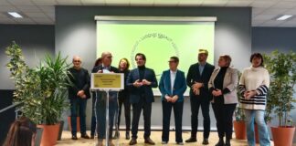 Ludovic Fagaut soutenu par Christine Bouquin Présidente du département du Doubs et Jacques Grosperrin Sénateur du Doubs