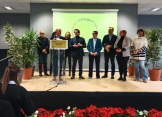 Ludovic Fagaut soutenu par Christine Bouquin Présidente du département du Doubs et Jacques Grosperrin Sénateur du Doubs