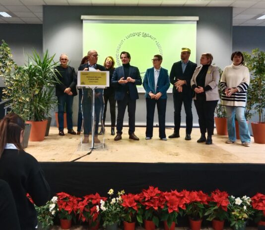 Ludovic Fagaut soutenu par Christine Bouquin Présidente du département du Doubs et Jacques Grosperrin Sénateur du Doubs