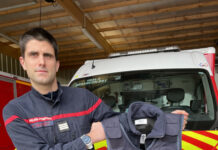 L’invité de la semaine. Le capitaine Yohann Sauget présente les nouveaux gilets pare-lame des sapeurs-pompiers Sécurité pompiers Doubs : Capitaine Sauget