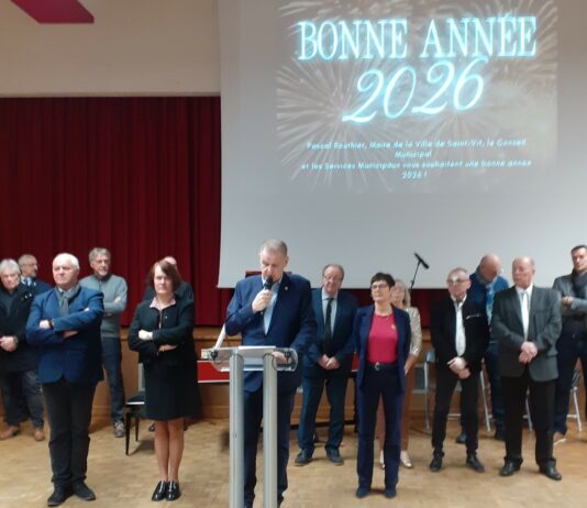 Pascal Routhier lors de la cérémonie des vœux