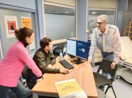 Emmanuelle Pidoux-Simonin Directrice des coopérations au CHU de Besançon, le docteur Pierre-Louis Helias Président de l'association de la maison de garde médicale bisontine et le docteur Benoît Rabier Président de l'ACORELI