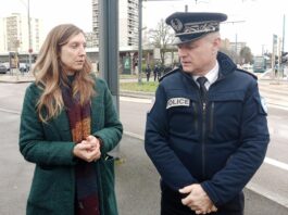 Jennifer Rousselle, Directrice de cabinet du préfet du Doubs et Laurent Perraut, Directeur interdépartemental de la police nationale