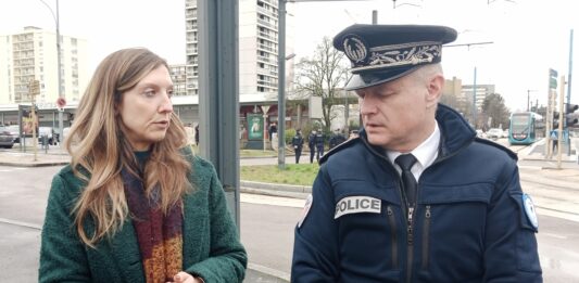 Jennifer Rousselle, Directrice de cabinet du préfet du Doubs et Laurent Perraut, Directeur interdépartemental de la police nationale